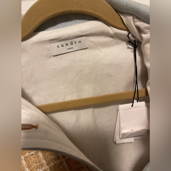 Sandro Tweed and Denim dress - Picture 6 of 7